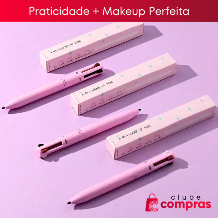 Caneta Maquiadora 4 Em 1 À Prova D'Água | Beauty Pen™+  Kit de Maquiagem Completo