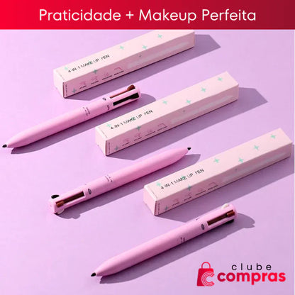 Caneta Maquiadora 4 Em 1 À Prova D'Água | Beauty Pen™+  Kit de Maquiagem Completo