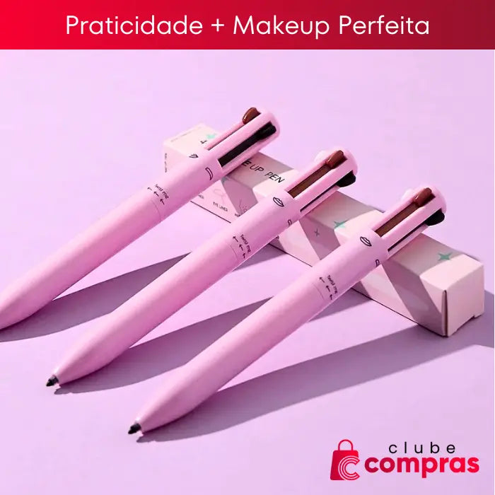 Caneta Maquiadora 4 Em 1 À Prova D'Água | Beauty Pen™+  Kit de Maquiagem Completo