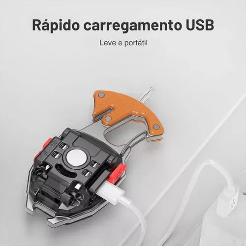 MasterKey Pro - Lanterna Chaveiro Multifuncional 15 em 1