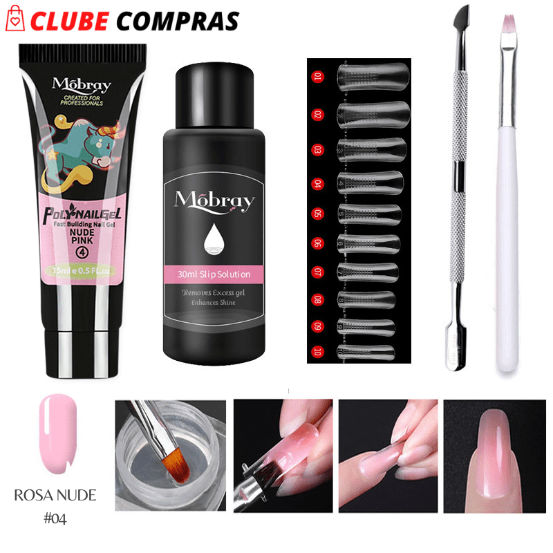 PrettyNails™ - Kit Poly Gel Unhas Perfeitas Em Minutos