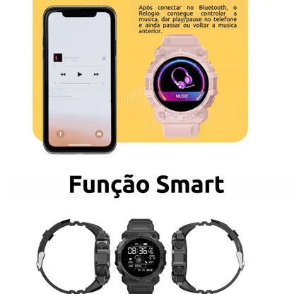 SmartWatch Militar - Ultra Resistente + Pelicula Protetora