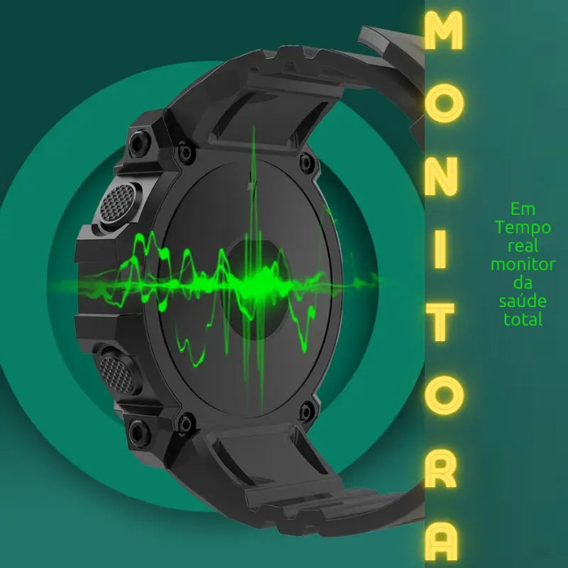 SmartWatch Militar - Ultra Resistente + Pelicula Protetora